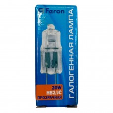 Лампа галогенная Feron HB2 JC G4.0 20W. (1 шт) Лампа галогенная Feron HB2 JC G4.0 20W. (1 шт)