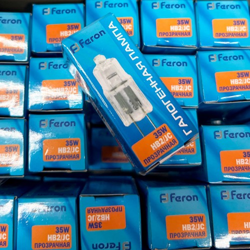 Лампа галогенная Feron HB2 JC G4.0 35W 12V. Упаковка (100 шт) 02056