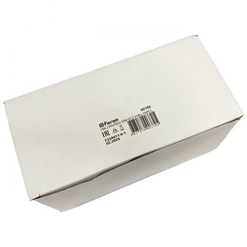 Лампа галогенная Feron HB6 JCD G5.3 35W 230V. Упаковка (100 шт) 02102
