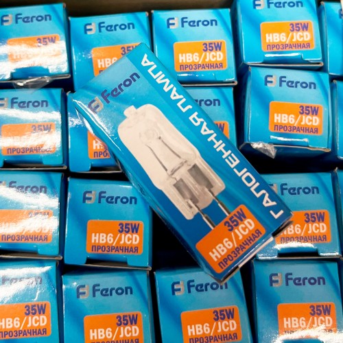 Лампа галогенная Feron HB6 JCD G5.3 35W 230V. Упаковка (100 шт) 02102