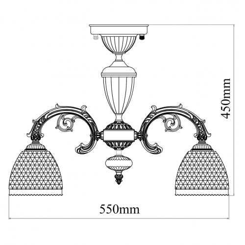 114010405 Люстра MW-Light Фелиция