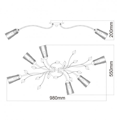 242015206 Люстра MW-Light Восторг