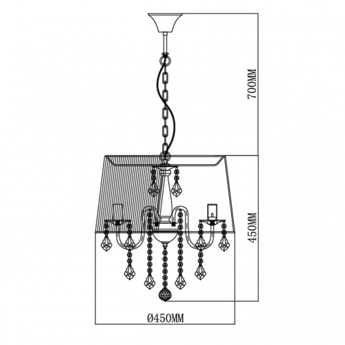 379019605 Люстра MW-Light Федерика