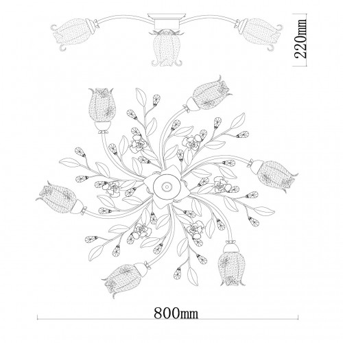 422010607 Люстра MW-Light Роса