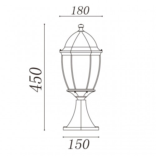 804040301 Уличный светильник De Markt Фабур 804040301 Уличный светильник De Markt Фабур