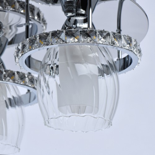 424011305 Мадлен 5*40W E14+48W LED 220 V люстра (пульт)