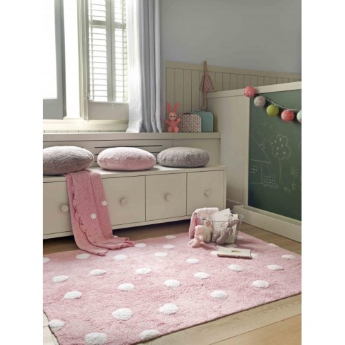 Ковер Lorena Canals Lorena Canals Polka Dots розовый-белый 120*160