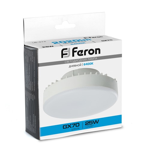 Лампа светодиодная Feron LB-474 GX70 25W 6400K 10 штук