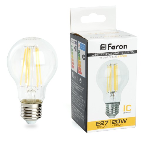Лампа светодиодная Feron LB-620 Шар E27 20W 2700K 10 штук