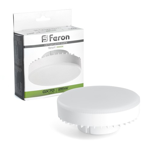 Лампа светодиодная Feron LB-474 GX70 25W 4000K 10 штук