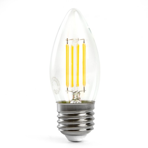 Лампа светодиодная Feron LB-66 Свеча E27 7W 6400K 10 штук