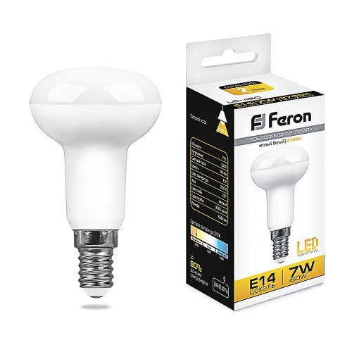 Лампа светодиодная Feron LB-450 E14 7W 2700K 10 штук