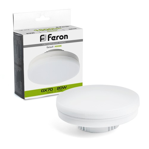 Лампа светодиодная Feron LB-473 GX70 20W 4000K 10 штук