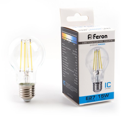 Лампа светодиодная Feron LB-615 Шар E27 15W 6400K 10 штук