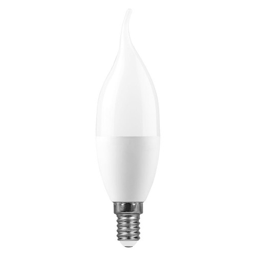 Лампа светодиодная Feron LB-770 Свеча на ветру E14 11W 6400K 10 штук