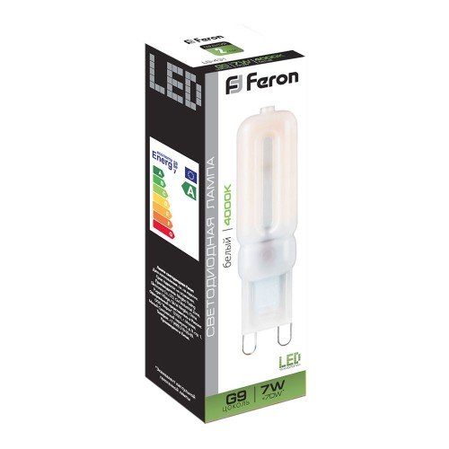 Лампа светодиодная Feron LB-431 G9 7W 4000K 10 штук