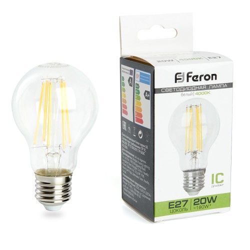 Лампа светодиодная Feron LB-620 Шар E27 20W 4000K 10 штук