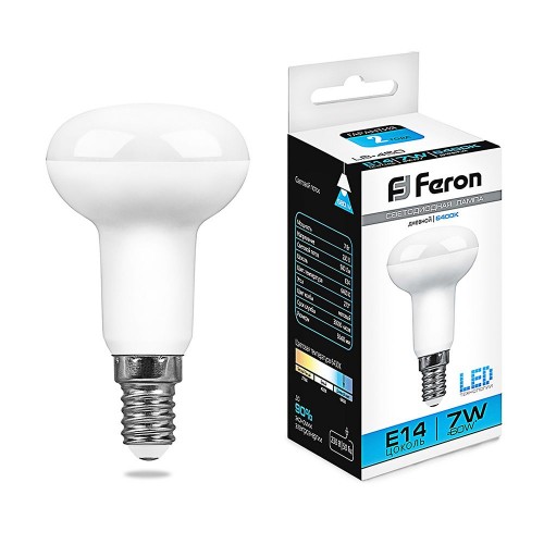 Лампа светодиодная Feron LB-450 E14 7W 6400K 10 штук