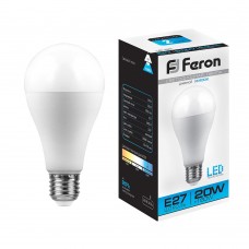 Лампа светодиодная Feron LB-98 Шар E27 20W 6400K 10 штук