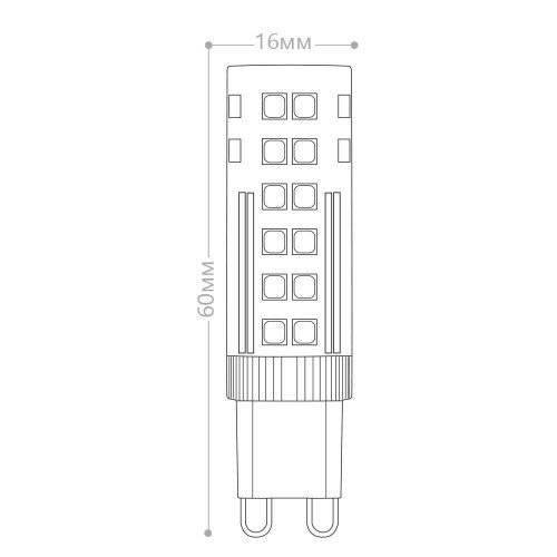 Лампа светодиодная Feron LB-433 G9 7W 4000K 10 штук