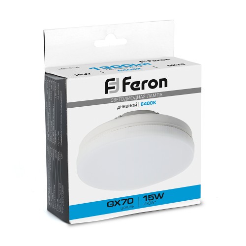 Лампа светодиодная Feron LB-472 GX70 15W 6400K 10 штук