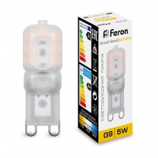 Лампа светодиодная Feron LB-430 G9 5W 2700K 10 штук Лампа светодиодная Feron LB-430 G9 5W 2700K 10 штук