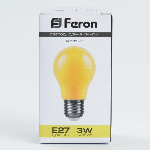 Лампа светодиодная Feron LB-375 E27 3W желтый 10 штук