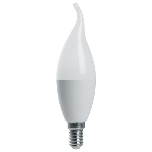 Лампа светодиодная Feron LB-970 Свеча на ветру E14 13W 6400K 10 штук