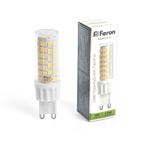 Лампа светодиодная Feron LB-436 G9 13W 4000K 10 штук