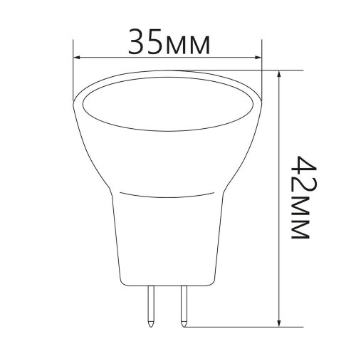 Лампа светодиодная Feron LB-271 MR11 G5.3 3W 2700K 10 штук