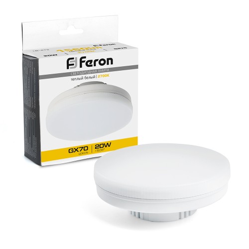 Лампа светодиодная Feron LB-473 GX70 20W 2700K 10 штук