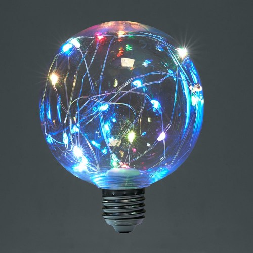 Лампа светодиодная Feron LB-382 E27 3W RGB 10 штук