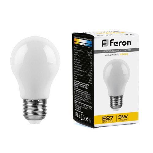 Лампа светодиодная Feron LB-375 E27 3W 2700K 10 штук