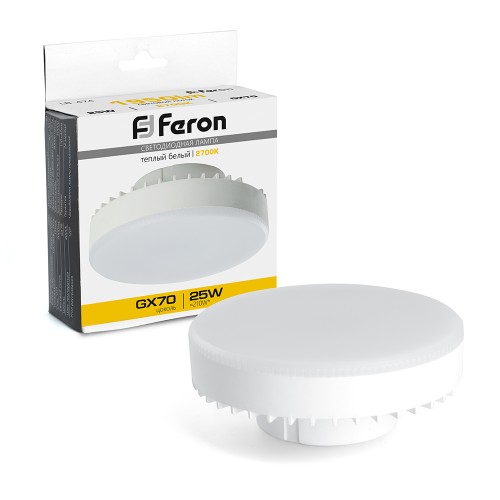 Лампа светодиодная Feron LB-474 GX70 25W 2700K 10 штук
