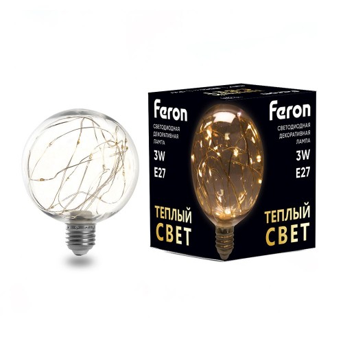 Лампа светодиодная Feron LB-382 E27 3W 2700K 10 штук
