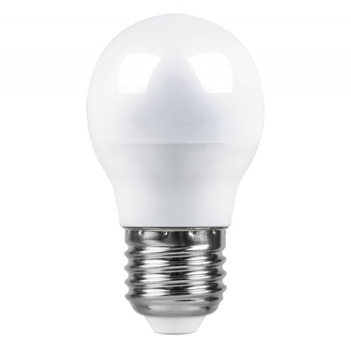 Лампа светодиодная Feron LB-95 Шарик E27 7W 6400K 10 штук