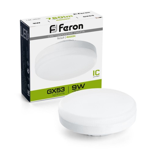 Лампа светодиодная Feron LB-452 GX53 9W 4000K 10 штук