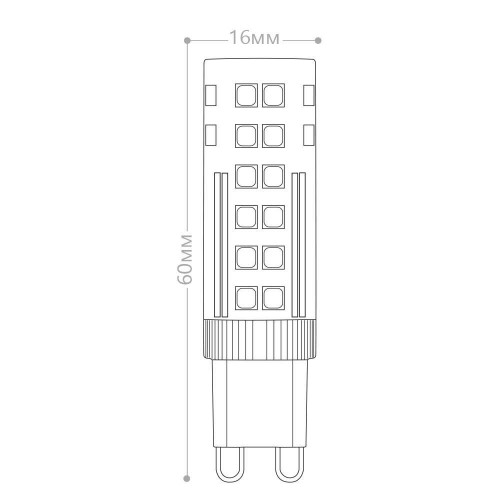 Лампа светодиодная Feron LB-433 G9 7W 2700K 10 штук