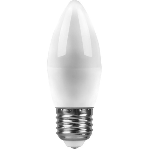 Лампа светодиодная Feron LB-570 Свеча E27 9W 6400K 10 штук