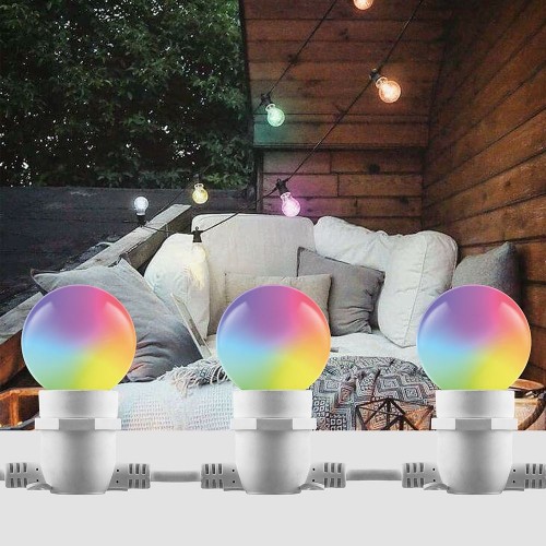 Лампа светодиодная Feron LB-371 Шар матовый E27 3W RGB плавная сменая цвета 10 штук