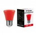 Лампа светодиодная Feron LB-372 Колокольчик E27 1W красный 10 штук