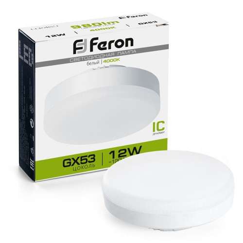 Лампа светодиодная Feron LB-453 GX53 12W 4000K 10 штук