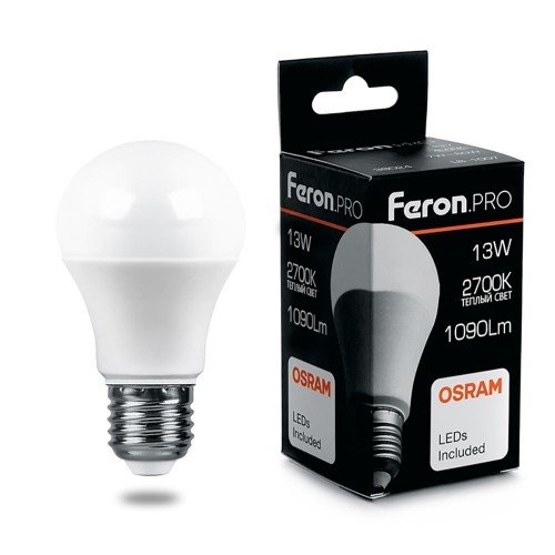 Лампа светодиодная Feron.PRO LB-1013 Шар E27 13W 2700K 10 штук