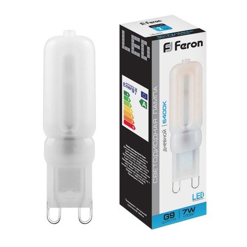Лампа светодиодная Feron LB-431 G9 7W 6400K 10 штук