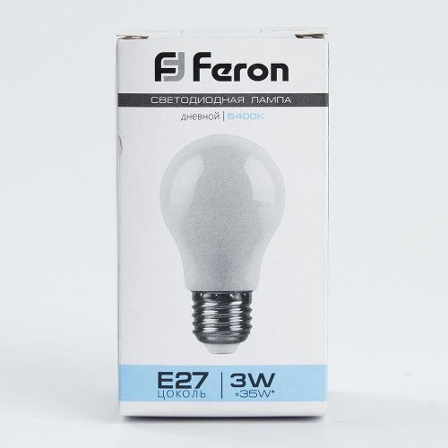 Лампа светодиодная Feron LB-375 E27 3W 6400K 10 штук