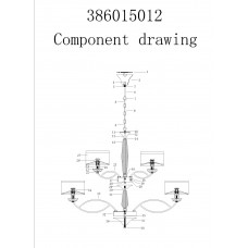 386015012 Люстра CHIARO Палермо 386015012 Люстра CHIARO Палермо