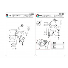 111011908 Бриз 4*60W E27+4*10W LED 220 V люстра (пульт)