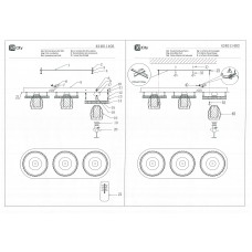 424011403 Мадлен 3*40W E14+30W LED 220 V люстра (пульт)