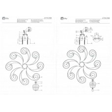 677012908 Грация 8*40W E27 220 V люстра
