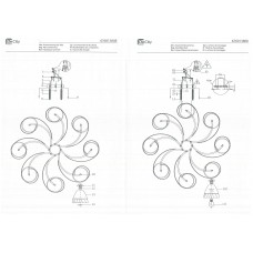 676013808 Нежность 8*60W E27 220 V люстра